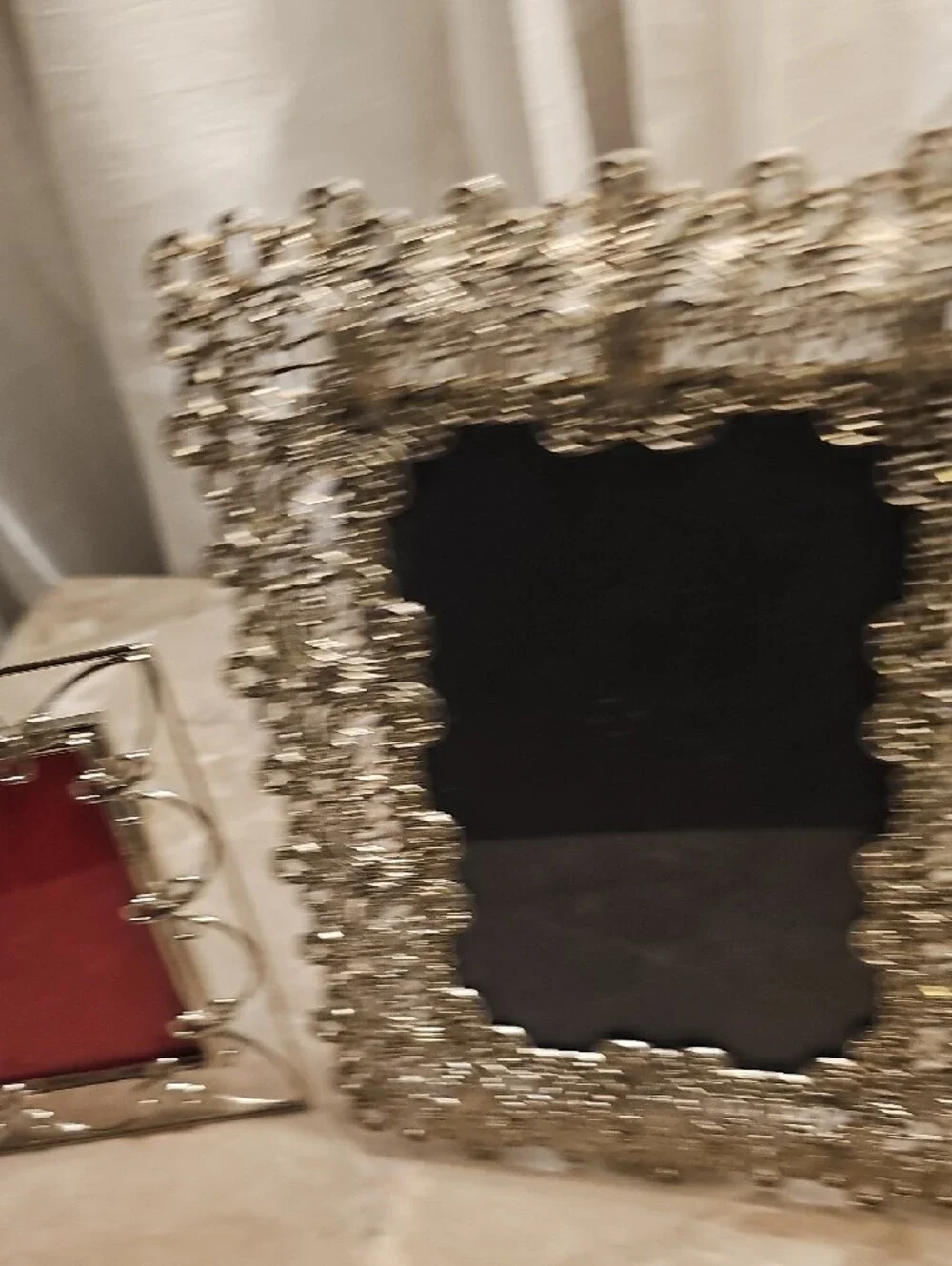 Decorative Silver Filigree Photo Frames Set 2 - Silver New Without Tags